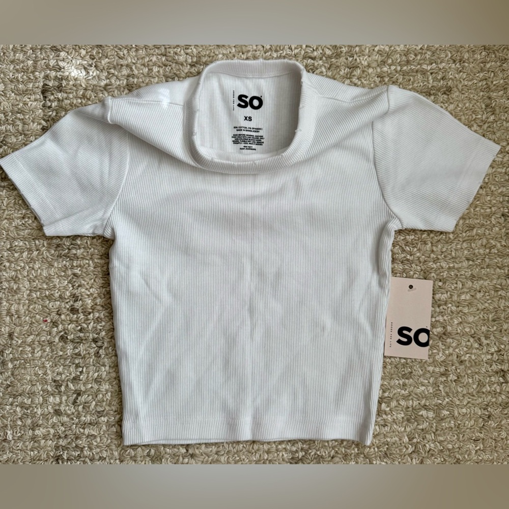 SO Kids Short Sleeve White Tee